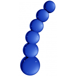Gode en verre PLANETS Bleu 18 x 4.3 cm