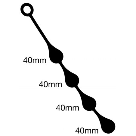 Boules Anales Silicone DROPS M 40  x 4 cm