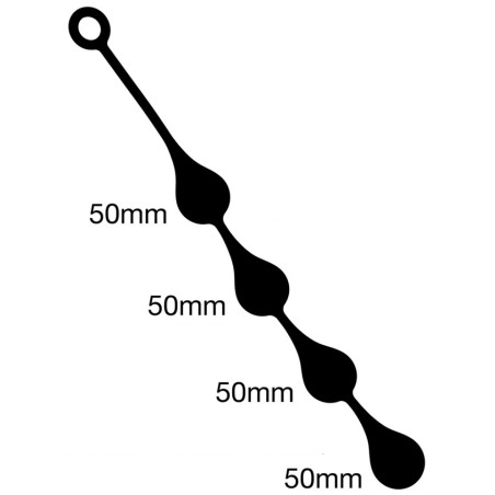 Boules Anales Silicone DROPS L 50 x 5 cm