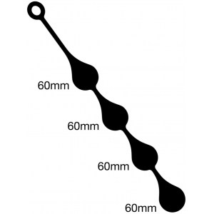 Boules Anales Silicone DROPS XL 55 x 6 cm