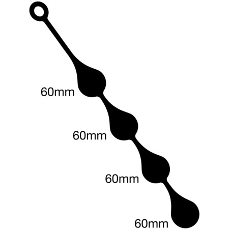 Boules Anales Silicone DROPS XL 55 x 6 cm