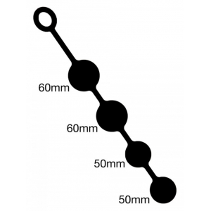 Boules Anales Silicone XL DUO 35  x 6 cm