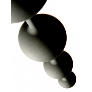 Boules Anales Silicone DUO 35 x 5 cm Noir