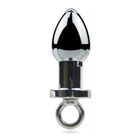 Plug en métal ARSENAL avec Anneau 8 x 3.7cm Gris