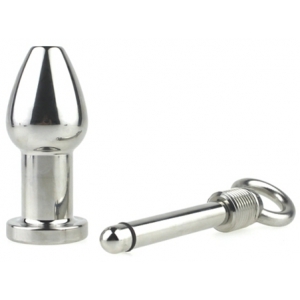 Plug en métal ARSENAL avec Anneau 8 x 3.7cm Gris
