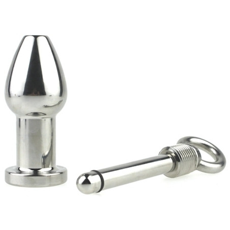 Plug en métal ARSENAL avec Anneau 8 x 3.7cm Gris