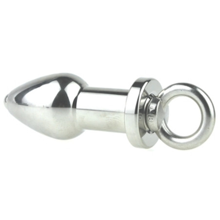 Plug en métal ARSENAL avec Anneau 8 x 3.7cm Gris
