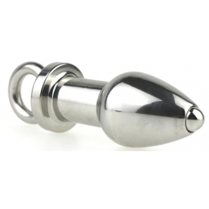 Plug en métal ARSENAL avec Anneau 8 x 3.7cm Gris