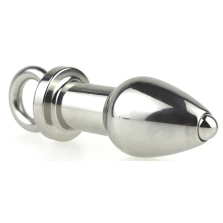 Plug en métal ARSENAL avec Anneau 8 x 3.7cm Gris