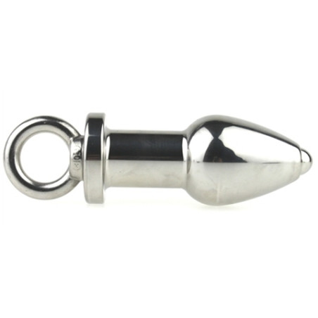 Plug en métal ARSENAL avec Anneau 8 x 3.7cm Gris