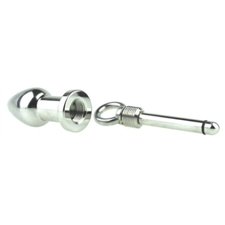 Plug en métal ARSENAL avec Anneau 8 x 3.7cm Gris