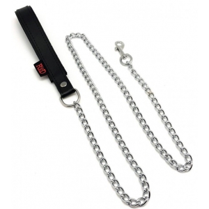 Plug en métal ARSENAL Gris + Laisse Poignée en cuir 1m