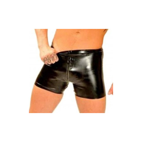 Short Cycliste en Latex avec Zip