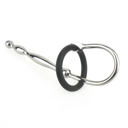 Penis Plug de 8cm de long pour 8mm avec cockring