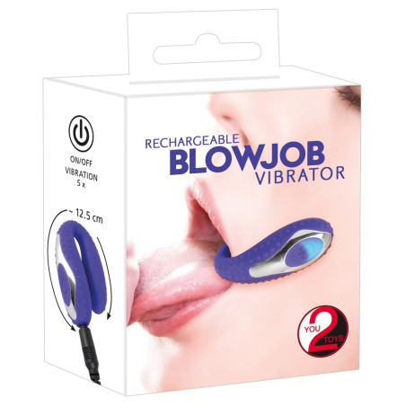 Vibrateur pour Fellation BLOWJOB VIBE Violet