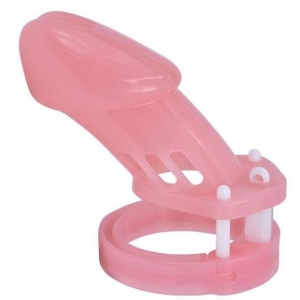 Cage de chasteté LOCKY 8 x 3.3 cm Rose