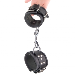 Menottes en cuir pour Poignets Noir