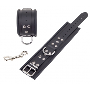 Menottes en cuir pour Chevilles Noir