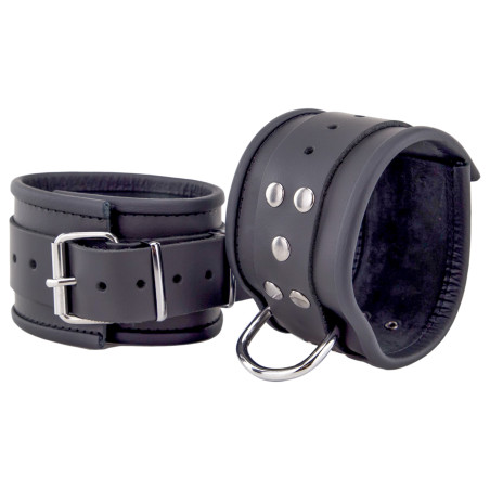 Menottes en cuir pour Chevilles Noir