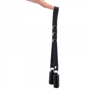 Ballstretcher fin en cuir avec Poids 2 x 100g