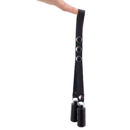 Ballstretcher fin en cuir avec Poids 2 x 100g