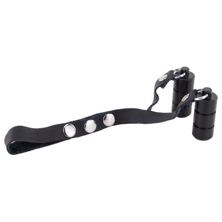 Ballstretcher fin en cuir avec Poids 2 x 100g