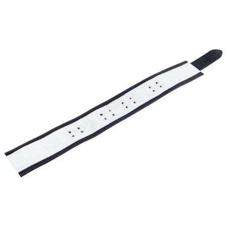 Collier en cuir 3 Anneaux D | Blanc-Noir