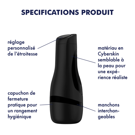 Masturbateur Satisfyer MEN CLASSIC Noir