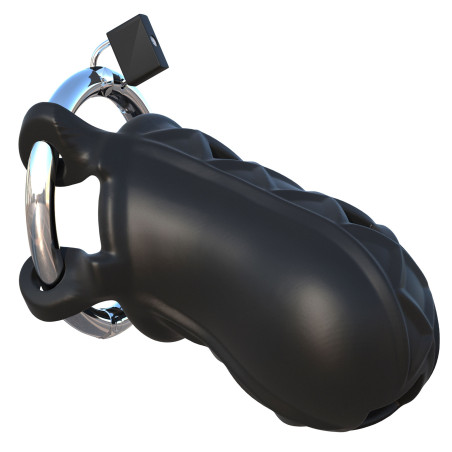 Cage de chasteté en silicone COCK BLOCKER 9 x 4cm