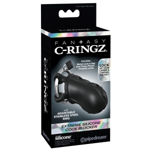 Cage de chasteté en silicone COCK BLOCKER 9 x 4cm