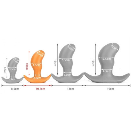 Plug Silicone PODS M 12 x 4.5cm Orange