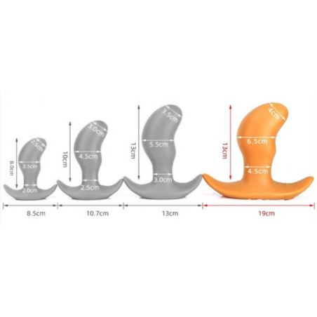 Plug Silicone PODS XL 14 x 6.5cm Orange