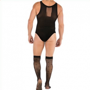 Combinaison + bas TEDDY Tenue Sexy Noire