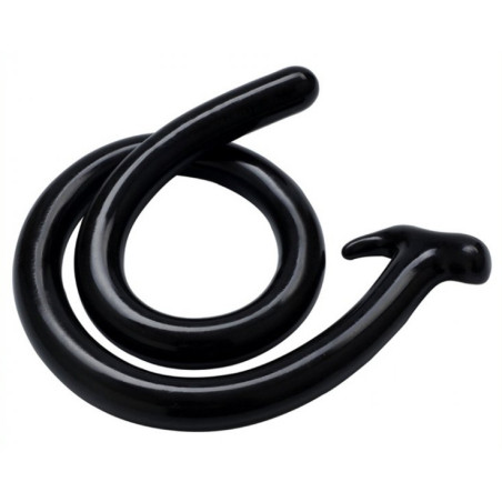 Gode long MEGA SNAKE 100 x 3cm Noir