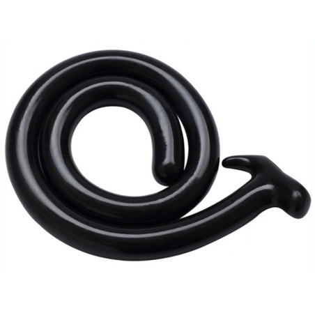 Gode long MEGA SNAKE 100 x 3cm Noir