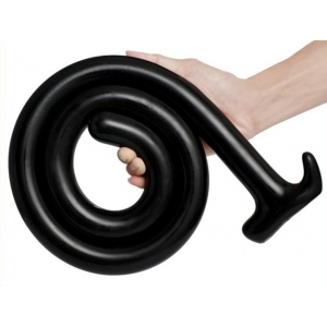 Gode long MEGA SNAKE 100 x 3cm Noir