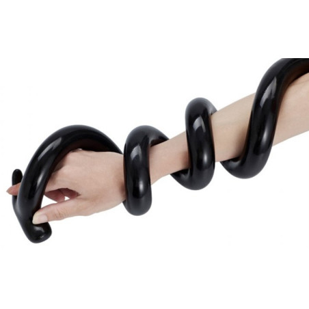 Gode long MEGA SNAKE 100 x 3cm Noir