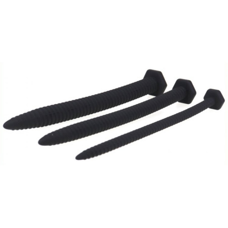 Kit 3 Tiges d'urètre en silicone 14.5cm | Diamètres de 6 à 13mm