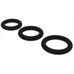 Lot de 3 cockrings en silicone RING SET
