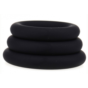 Lot de 3 cockrings en silicone RING SET