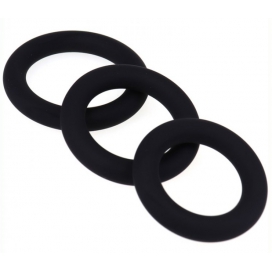 Lot de 3 cockrings en silicone RING SET 2