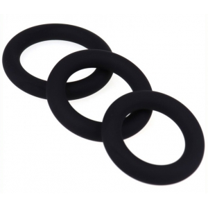 Lot de 3 cockrings en silicone RING SET