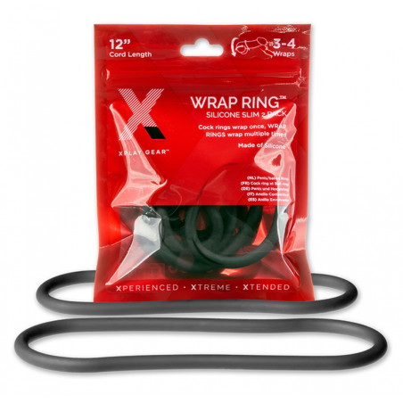 Lot 2 Cockrings Silicone WRAP RING 30cm