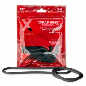 Lot 2 Cockrings Silicone WRAP RING 12.7cm à enrouler