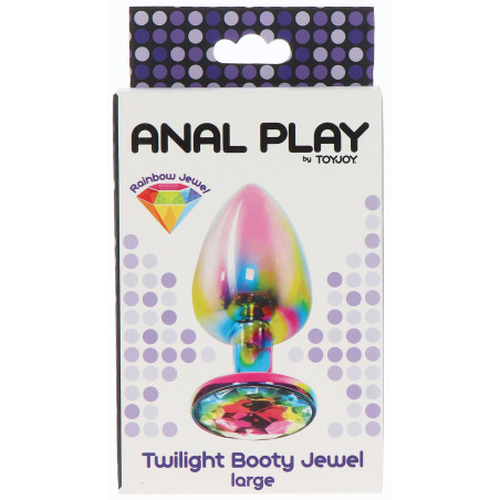 Bijou anal Alu TWILIGHT RAINBOW L 8.5 x 4cm