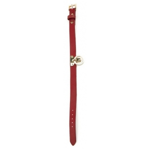 Collier et Laisse Simili SCLAVE Rouge