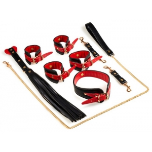 Coffret Bondage SM NAUGHTY Noir-Rouge 