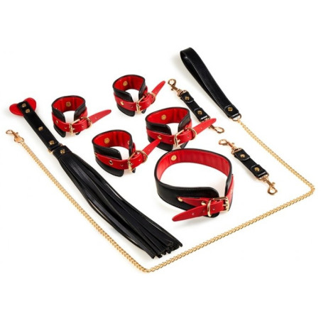 Coffret Bondage SM NAUGHTY Noir-Rouge 
