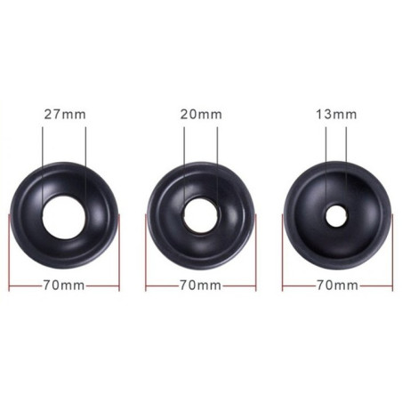 lot de 3 manchons pour Pompe de pénis 60mm