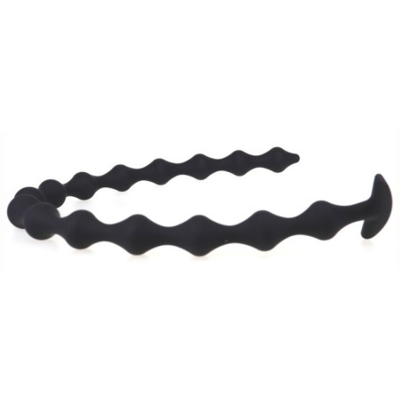 Chapelet anal LONG THIN BEADS Deepleasure de 55 cm